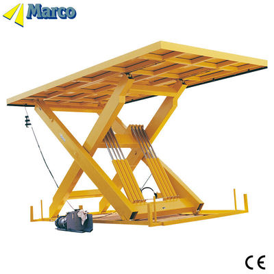 CE-goedgekeurde stationêre hydraulische Marco-lifttafel met een enkele schaar met hydraulische aandrijving