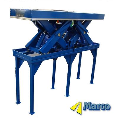 Hydraulische schaarheftafel op maat 1200 mm hoog met speciaal gewichtsniveau